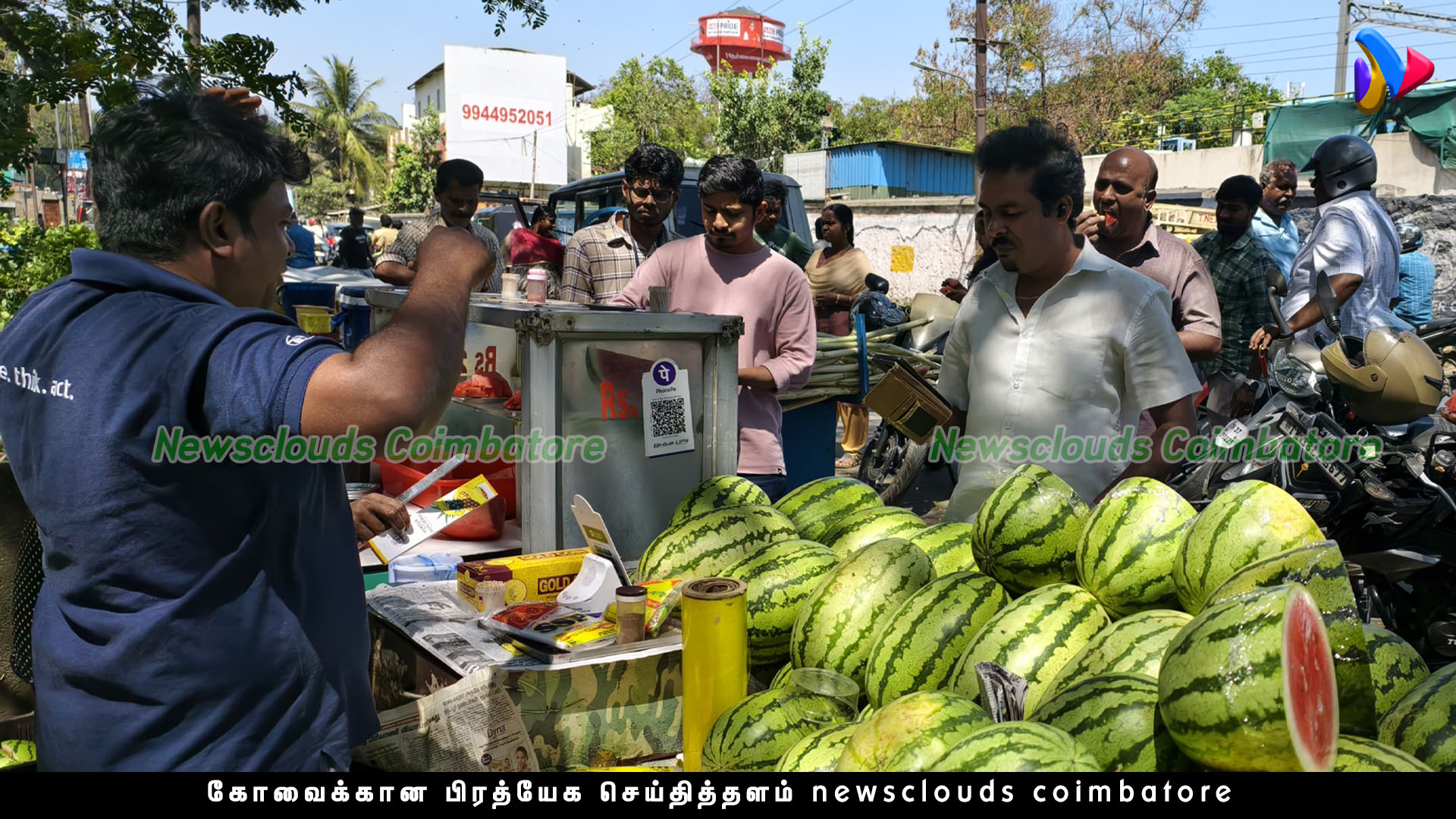 வெயிலுக்கு குட்டி குட்-பை சொல்ல கோவையில் தர்பூசணி; விலை?