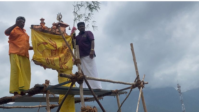 மேட்டுப்பாளையம் வனபத்ரகாளியம்மன் கோவில் ஆடிக்குண்டம் கொடியேற்றம்