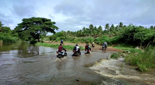 கோவை நொய்யல் ஆற்றில் வெள்ளப்பெருக்கு.. தரைப்பாலங்கள் நீரில் மூழ்கியதால் போக்குவரத்து பாதிப்பு.!