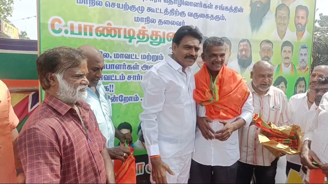 சங்க உறுப்பினர்களை வாக்கு வாங்கியாக பார்க்கின்றனர்.. பாஜக, அமைப்பு சாரா தொழிற்சங்க மாநில தலைவர் பாண்டி துறை