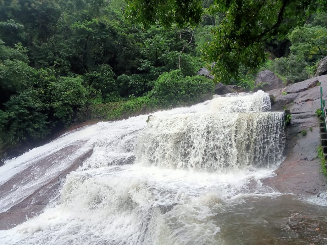 கனமழை காரணமாக கோவை குற்றாலம் மூடப்பட்டது...