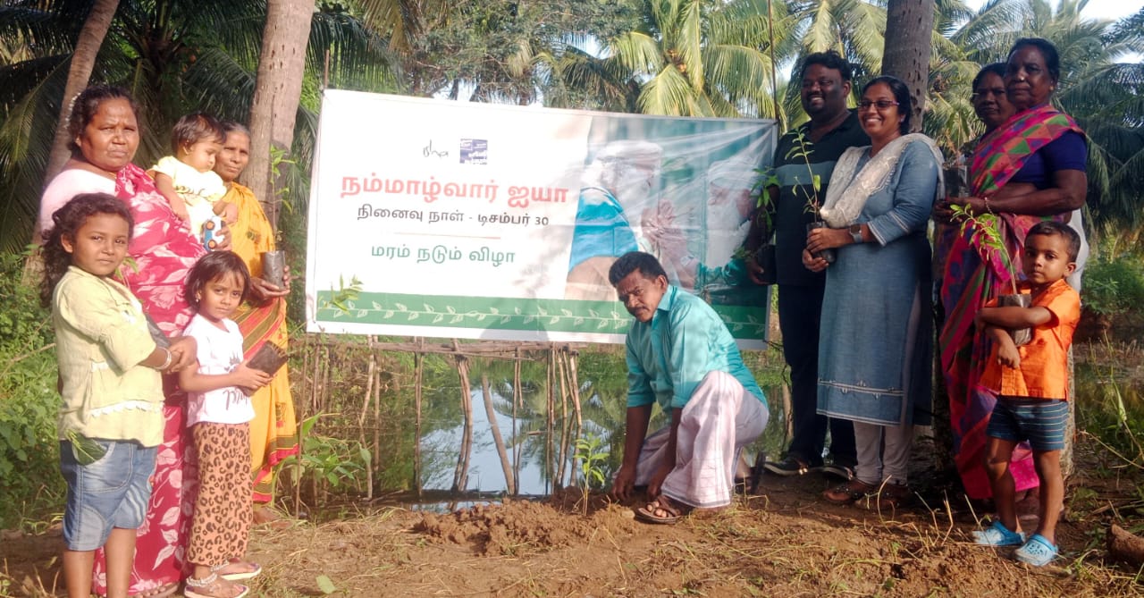 மரங்களால் நம்மாழ்வாரை நினைவு கூறும் காவேரி கூக்குரல்