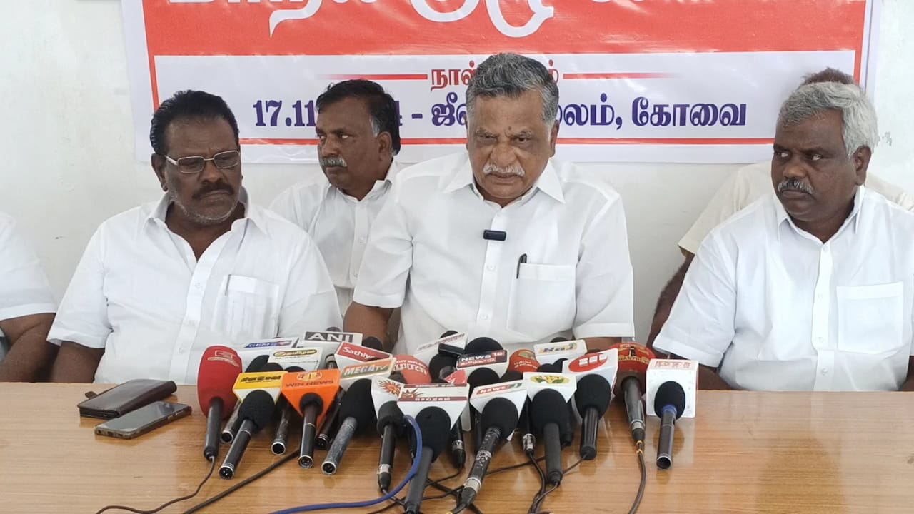 ஈஷா யோகா மையம் மீது  நடவடிக்கை எடுக்க வேண்டும்- கோவையில் முத்தரசன் பேட்டி...